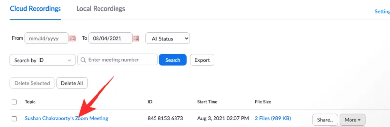 Snemanje v oblaku v Zoomu: vse, kar morate vedeti
