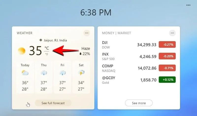 Windows 11: Hur man ändrar väderskalor till Celsius från Fahrenheit och vice versa
