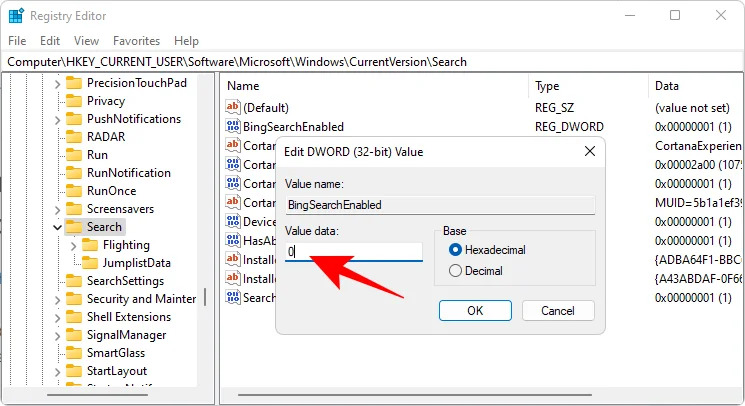 Hur man tar bort Bing från Windows 11