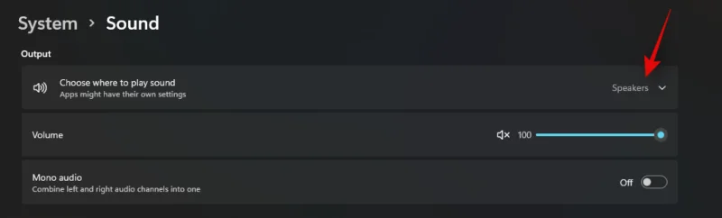 Hur byter man högtalare i Windows 11?  Var är ljudväxlaren?