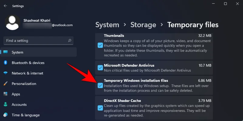 Kako odstraniti prejšnje namestitvene datoteke sistema Windows v sistemu Windows 11
