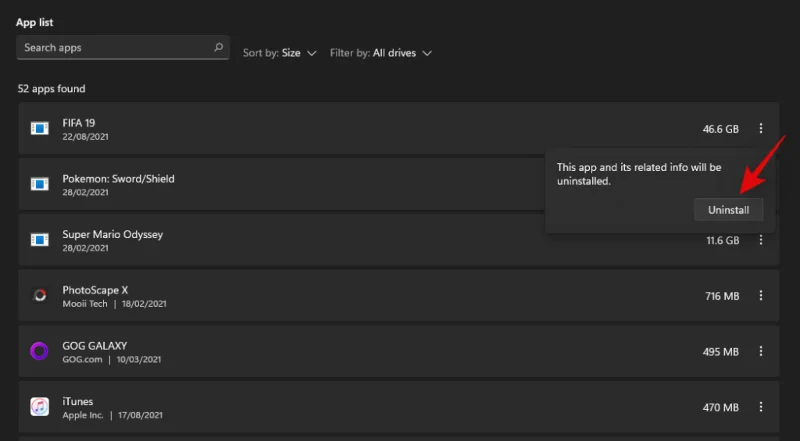 Kako počistiti prostor v sistemu Windows 11