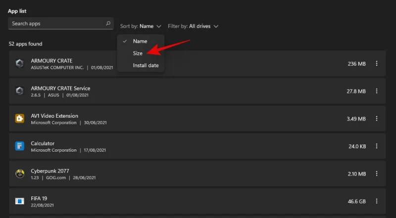Kako počistiti prostor v sistemu Windows 11