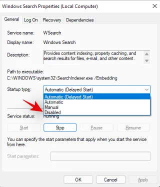 Πώς να απενεργοποιήσετε την αναζήτηση των Windows στα Windows 11