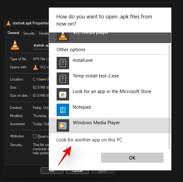 Kako samodejno naložiti APK na Windows 11 z dvojnim klikom