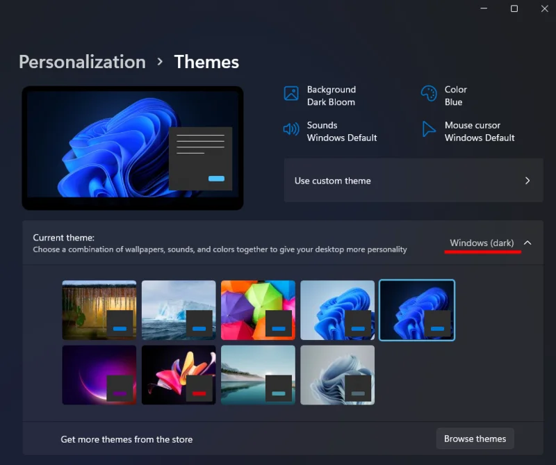 Kako omogočiti temni način v sistemu Windows 11