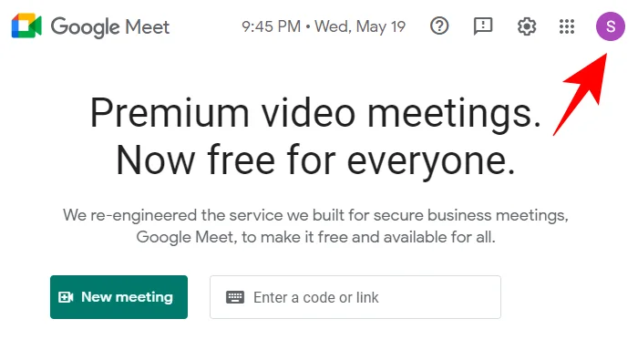 Kako dodati drug račun v Google Meet