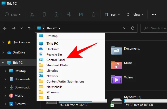Jak otevřít ovládací panel v systému Windows 11