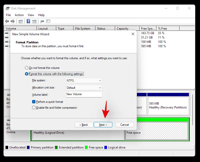 Kako izbrisati trdi disk v sistemu Windows 11