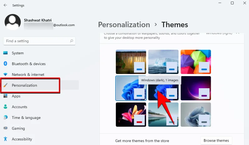 Kako omogočiti temni način v sistemu Windows 11