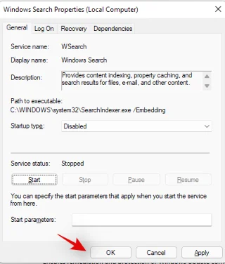 Πώς να απενεργοποιήσετε την αναζήτηση των Windows στα Windows 11