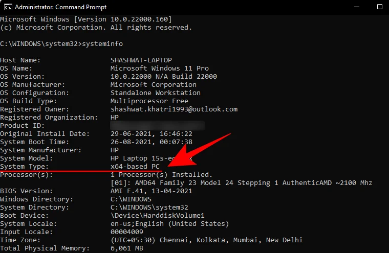 Kako ugotoviti, ali je vaš računalnik 32- ali 64-bitni v sistemu Windows 11