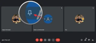 Jak připnout na Google Meet? Může někdo vědět nebo vidět?