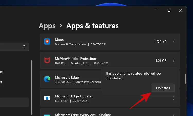 Kako odstraniti McAfee v sistemu Windows 11 [5 načinov]