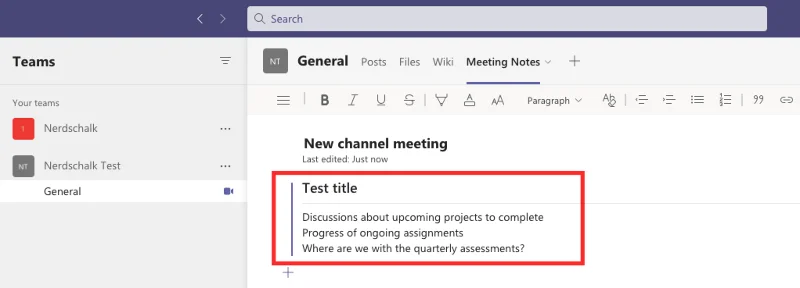 Kako narediti zapiske sestankov v Microsoft Teams