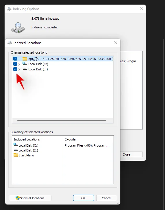 Kako popraviti visoko porabo CPE-ja ali diska pri iskanju Windows v sistemu Windows 11