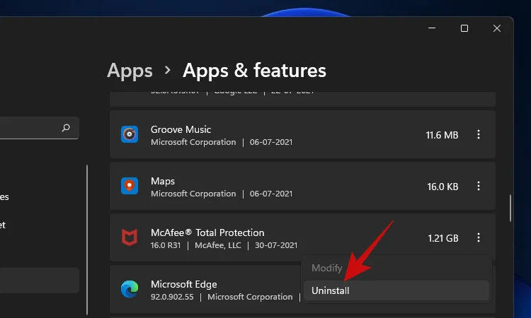 Kako odstraniti McAfee v sistemu Windows 11 [5 načinov]