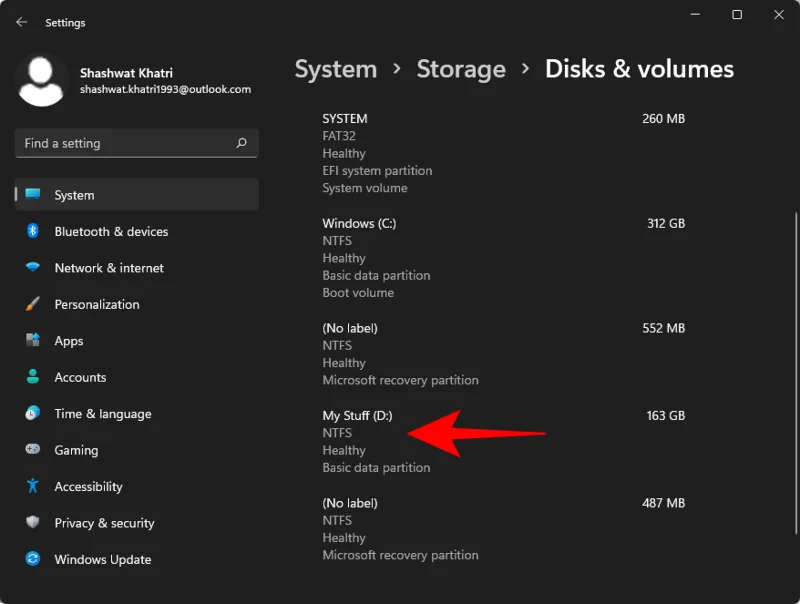 Kako spremeniti črko pogona v sistemu Windows 11