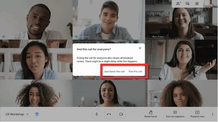Kako končati sestanek v Googlu Meet: vodnik po korakih