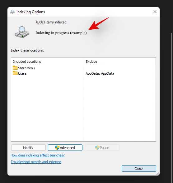 Kako popraviti visoko porabo CPE-ja ali diska pri iskanju Windows v sistemu Windows 11