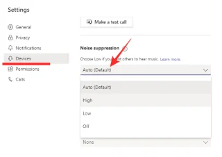 Kako zmanjšati hrup v ozadju v Microsoft Teams