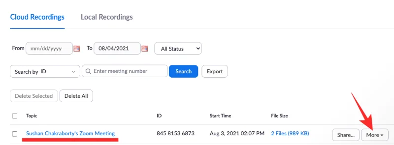 Snemanje v oblaku v Zoomu: vse, kar morate vedeti