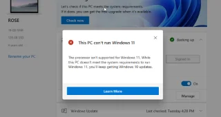Як обійти помилки перевірки працездатності Windows 11