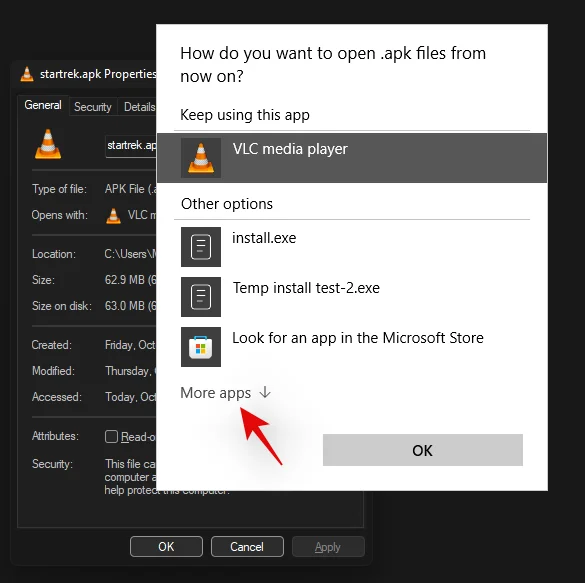 Kako samodejno naložiti APK na Windows 11 z dvojnim klikom