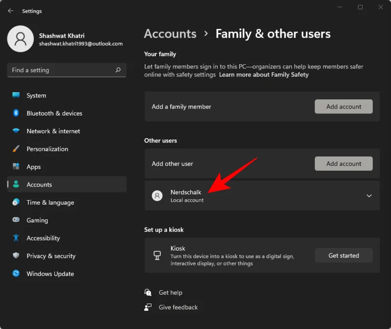 Hvernig á að búa til nýjan notanda á Windows 11 (staðbundið eða á netinu)