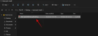 Як автоматично завантажити APK на Windows 11 за допомогою подвійного клацання