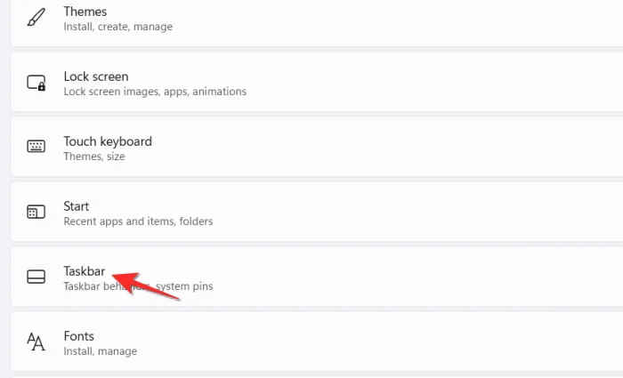 Kako narediti opravilno vrstico manjšo ali večjo v sistemu Windows 11