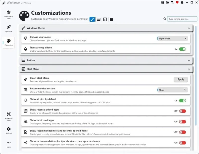Hogyan használjuk a Winhance-t a Windows 11 blokkolásának megszüntetéséhez