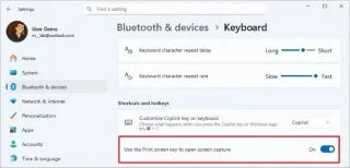 Jak povolit (nebo zakázat) klávesu Print Screen v nástroji Snipping Tool v systému Windows 11