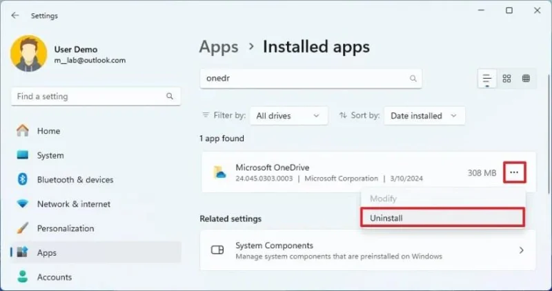Як видалити сторінку OneDrive з Провідника файлів у Windows 11