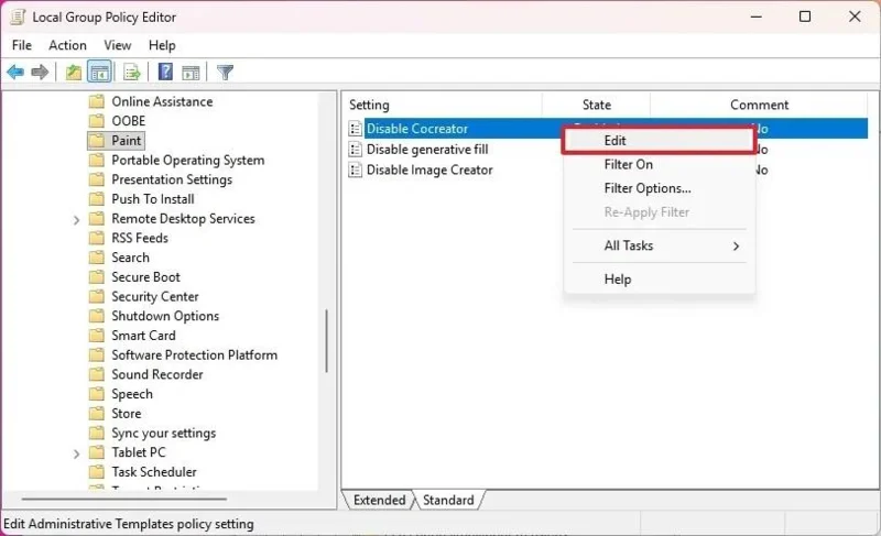 Як вимкнути функції штучного інтелекту в програмі Paint у Windows 11