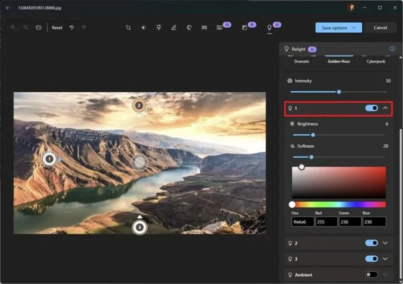 Що таке програма «Пересвітлення на фотографіях» і як її використовувати у Windows 11? Пояснення інструменту для роботи зі штучним інтелектом у зображенні.