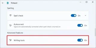 Η Microsoft αφαιρεί το εμπορικό σήμα Copilot από το Notepad στα Windows 11, αλλά η τεχνητή νοημοσύνη παραμένει σιωπηλά