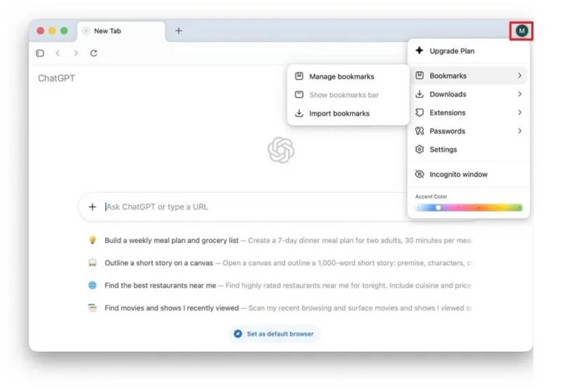 OpenAI запускає браузер ChatGPT Atlas на macOS, Windows 11 (буде доступний далі)