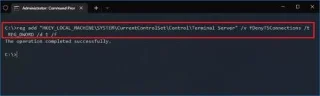 Slik aktiverer du eksternt skrivebord ved hjelp av kommandoprompt i Windows 10