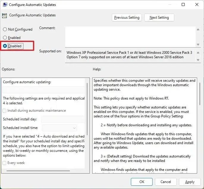 Kaip išjungti automatinius naujinimus sistemoje „Windows 11“