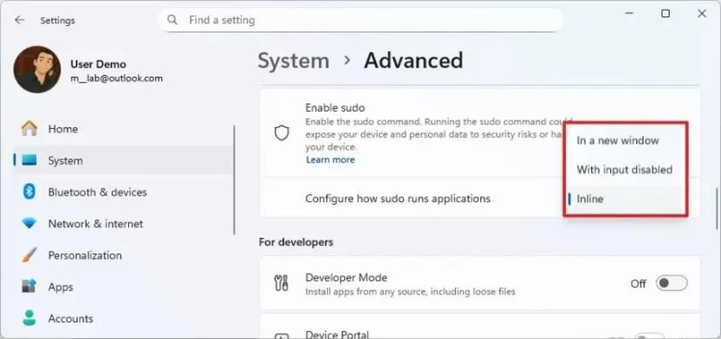 Kaip įjungti „Sudo“ sistemoje „Windows 11“