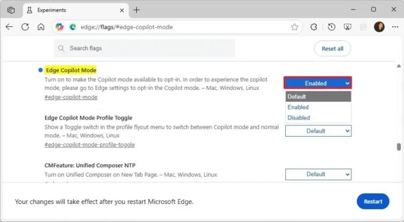Як увімкнути або вимкнути режим Copilot для Microsoft Edge у Windows 11