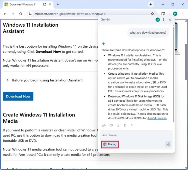 Google Gemini -tekoäly saapuu Chromeen ja valtaa Windows 11:n työpöydän