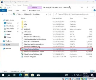 Kako namestiti dodatke za goste za Windows 11 (ali 10) na VirtualBox