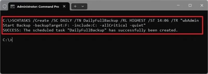 Kaip suplanuoti automatinį pilną atsarginių kopijų kūrimą sistemoje „Windows 11“, 10