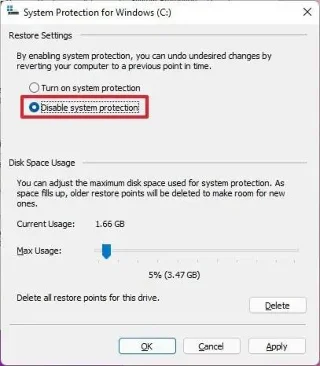 Kaip sukurti sistemos atkūrimo tašką sistemoje „Windows 11“