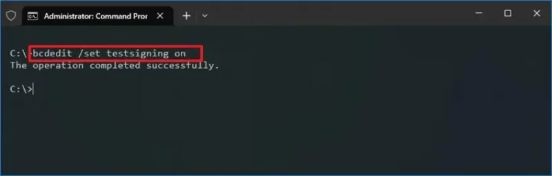 Ohjaimen allekirjoituksen valvonnan poistaminen käytöstä Windows 10:ssä