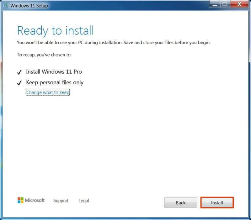 Kaip atnaujinti iš „Windows 7“ į „Windows 11“