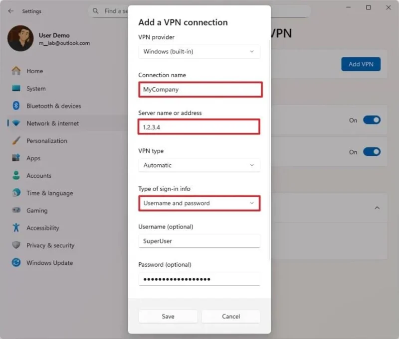 Як налаштувати VPN-з’єднання у Windows 11
