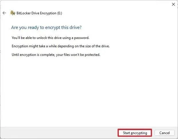 Kaip įjungti „BitLocker“ sistemoje „Windows 11“